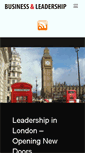 Mobile Screenshot of businessandleadership.com